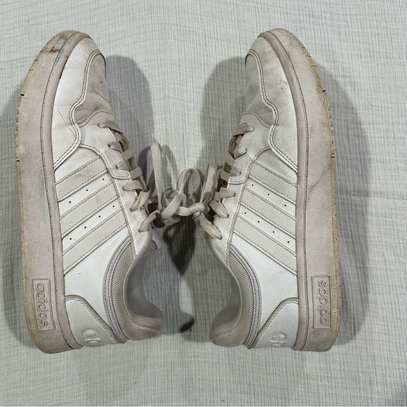 Adidas Women’s Hoops 3.0 Low Classic White Sneakers • Lace Up • Women’s 9 - Picture 7 of 10